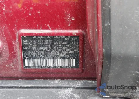 2013 Subaru Outback 2.5I Premium from USA, damaged, VIN 4S4BRBCC9D3318506